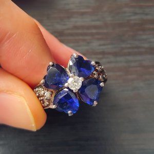 Blue Flower Ring
